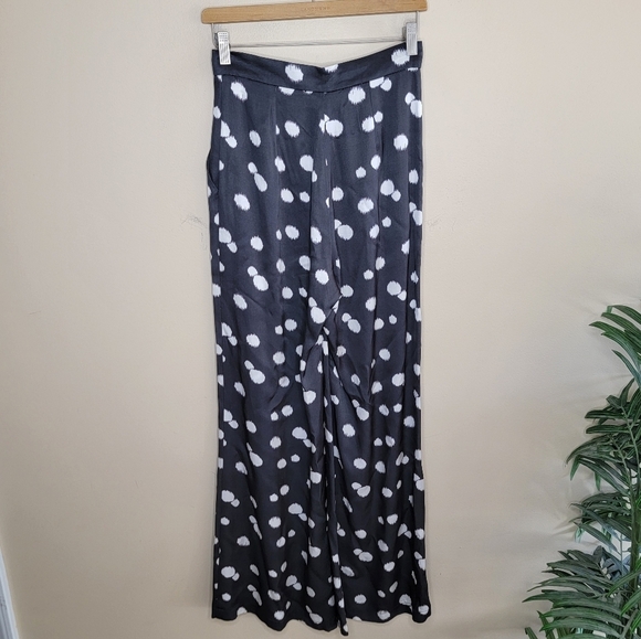 NWT Corey Lynn Calter | Camille Black & Ivory Polka Dot Pants Size Small - Picture 4 of 8